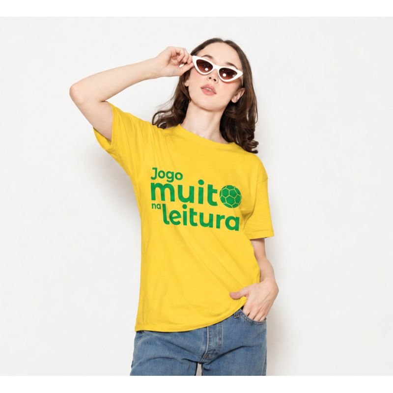 Camisa adulto - Campanha Jogo muito na Leitura - G